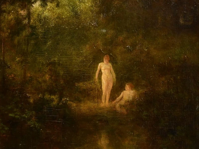 1854-George Inness Jr. - Le bagnanti